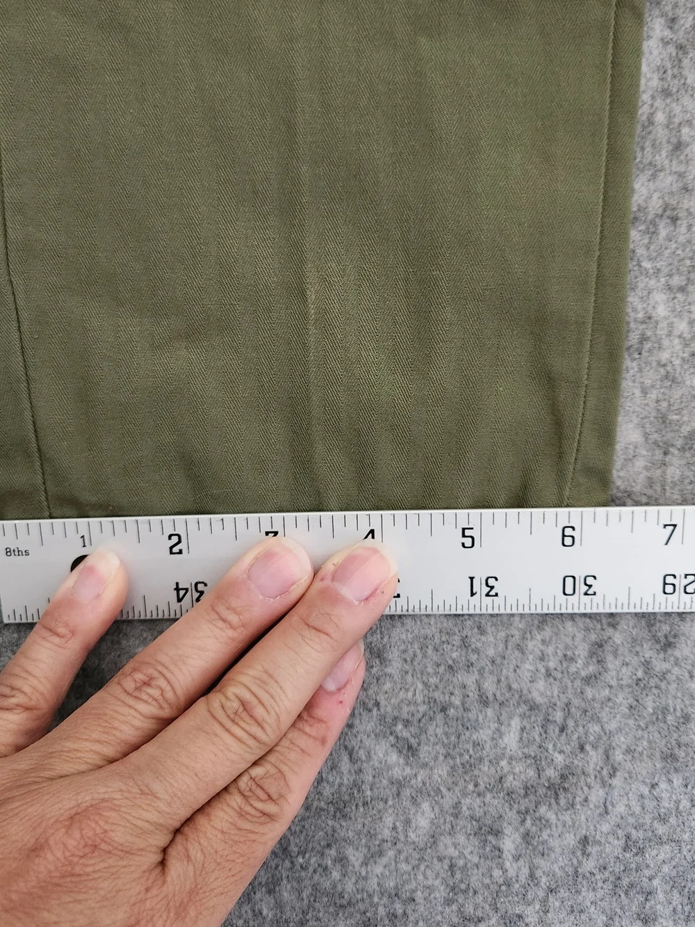 NWT Piombo Slim Fit Stretch Cotton Chino Pants Men's 30x31 Green Preppy Casual